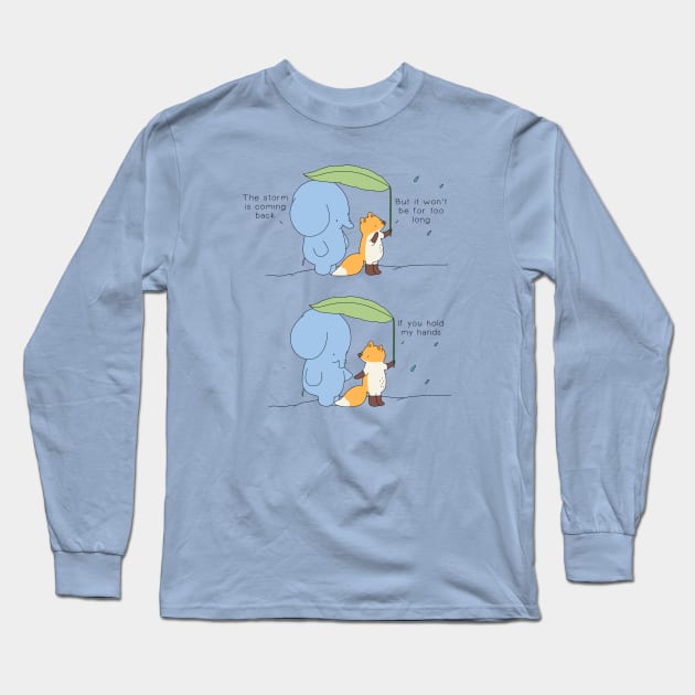 Hold My Hand Long Sleeve T-Shirt by Jang_and_Fox